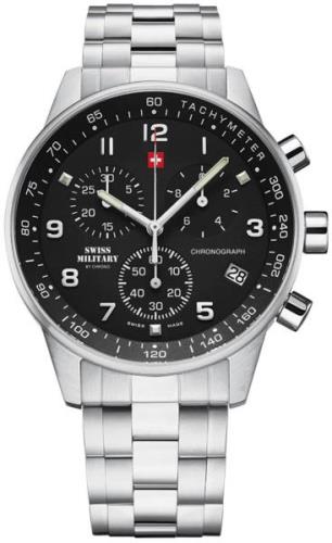 Swiss Military Herreklokke SM34012.01 Chrono Sort/Stål Ø41 mm