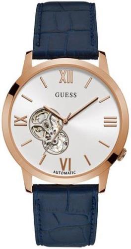 Guess Herreklokke W1183G3 Sølvfarget/Lær Ø42 mm