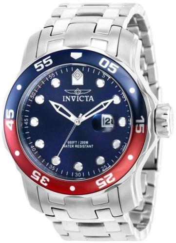 Invicta Herreklokke 39090 Pro Diver Blå/Stål Ø48 mm