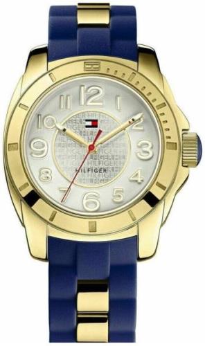 Tommy Hilfiger Dameklokke 1781307 K2 Sølvfarget/Gummi Ø38 mm