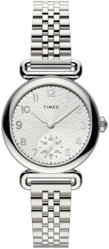 Timex Dameklokke TW2T88800D7 Sølvfarget/Stål Ø33 mm