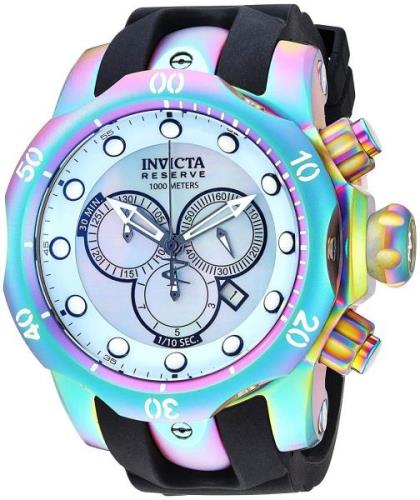 Invicta Herreklokke 24062 Venom Blå/Gummi Ø53 mm