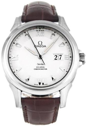 Omega Herreklokke 4624.30.32 De Ville Co-Axial Sølvfarget/Lær