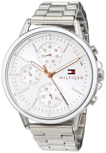 Tommy Hilfiger Dameklokke 1781787 Sport Sølvfarget/Stål Ø40 mm