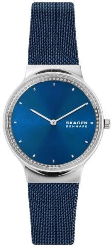 Skagen Dameklokke SKW3018 Freja Blå/Stål Ø34 mm