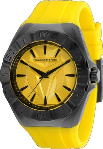 Technomarine Herreklokke TM-120011 Cruise Monogram Sølvfarget/Lær