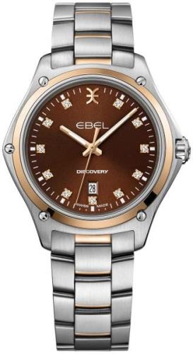 Ebel Dameklokke 1216425 Discovery Brun/18 karat rosé gull Ø33 mm