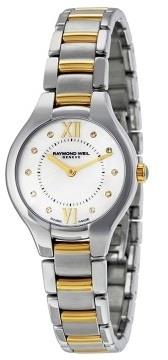 Raymond Weil Dameklokke 5127-STP-00985 Raymond Noemia Hvit/Gulltonet