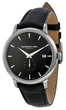 Raymond Weil Herreklokke 5484-STC-20001 Raymond Toccata Sort/Lær