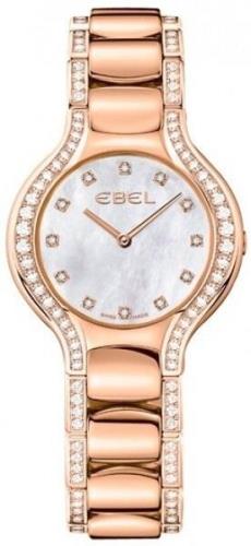 Ebel Dameklokke 1290092 Beluga Hvit/18 karat rosé gull Ø30.5 mm