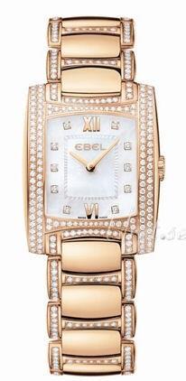 Ebel Dameklokke 1290088 Brasilia Haute Joaillerie Hvit/18 karat rosé