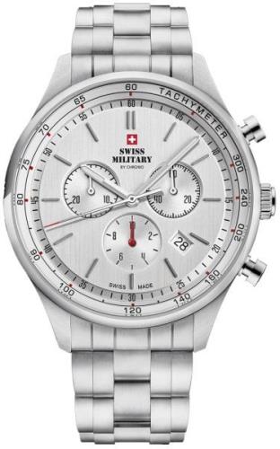 Swiss Military Herreklokke SM34081.02 Chrono Sølvfarget/Stål Ø42 mm