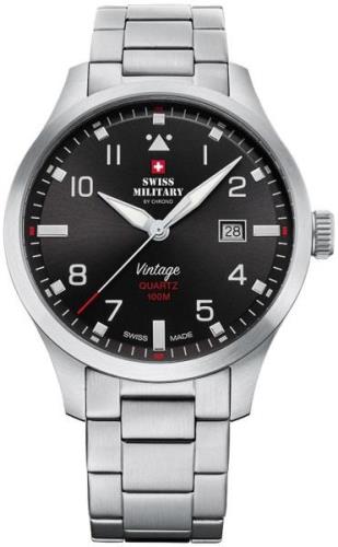 Swiss Military Herreklokke SM34078.01 Chrono Sort/Stål Ø43 mm