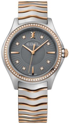 Ebel Dameklokke 1216320 Wave Grå/18 karat rosé gull Ø35 mm