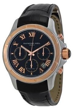 Raymond Weil Herreklokke 7260-SC5-00208 Parsifal Sort/Lær Ø41 mm