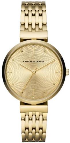 Armani Exchange Dameklokke AX5902 Zoe Gullfarget/Gulltonet stål Ø36