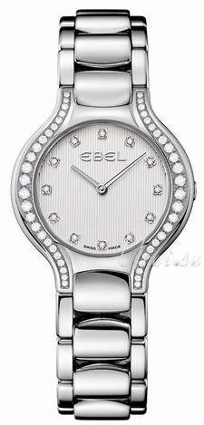 Ebel Dameklokke 1215857 Beluga Lady Sølvfarget/Stål Ø30 mm