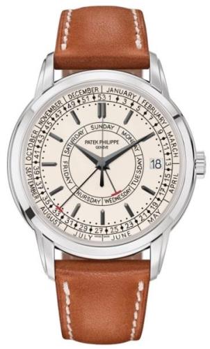 Patek Philippe Dameklokke 5212A/001 Complications Antikkhvit/Lær