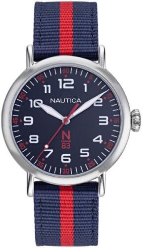 Nautica Dameklokke NAPWLF922 Blå/Tekstil Ø40 mm