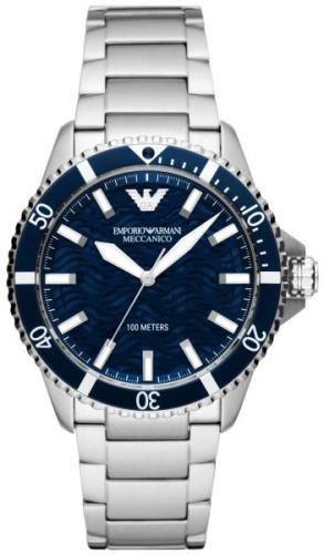 Emporio Armani Herreklokke AR60059 Diver Blå/Stål Ø42 mm