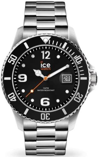 Ice Watch 016032 Ice Steel ICE steel - Black silver Sort/Stål Ø44 mm