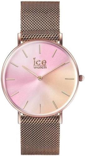 Ice Watch Dameklokke 016023 City Sunset Rosa/Rose-gulltonet stål