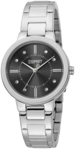 Esprit Dameklokke ES1L246M0055 Sort/Stål Ø32 mm