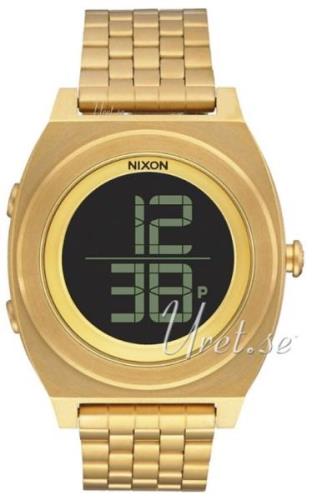 Nixon A948502-00 The Time Teller LCD/Gulltonet stål Ø40 mm