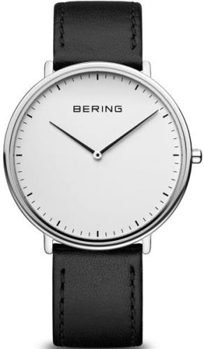 Bering 15739-404 Ultra Slim Hvit/Lær Ø39 mm