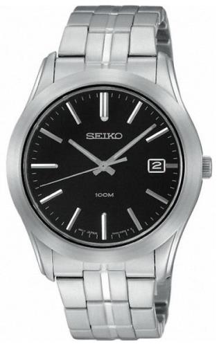 Seiko Herreklokke SGEE43P1 Dress Sort/Stål Ø38 mm