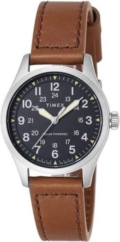 Timex Dameklokke TW2V00200 Expedition Sort/Lær Ø36 mm