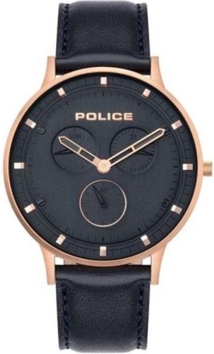 Police Herreklokke PL15968JSR.03 Blå/Lær Ø42 mm