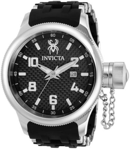 Invicta Herreklokke 36976 Russian Diver Sort/Stål Ø51.5 mm