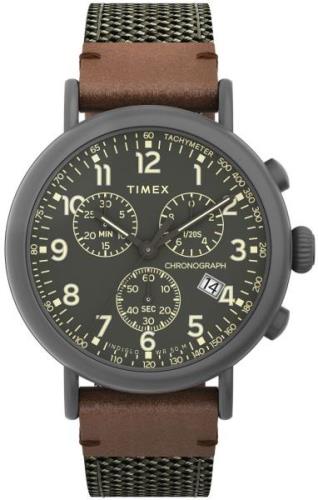Timex Herreklokke TW2U89500 Standard Grønn/Lær Ø41 mm