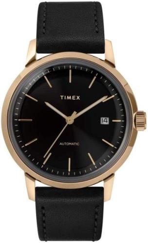 Timex Herreklokke TW2T22800 Marlin Sort/Lær Ø40 mm