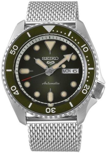 Seiko Herreklokke SRPD75K1 Grønn/Stål Ø43 mm