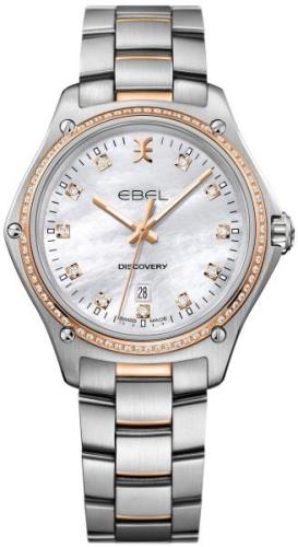 Ebel Dameklokke 1216398 Discovery Sølvfarget/18 karat rosé gull