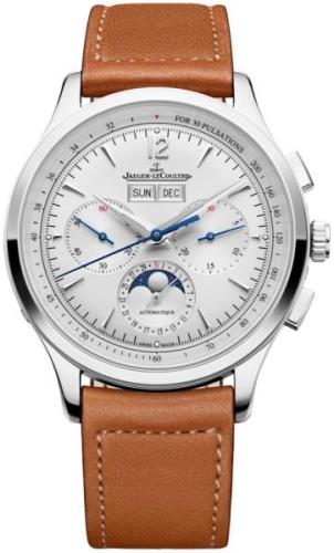 Jaeger LeCoultre Herreklokke 4138420 Master Control Sølvfarget/Lær