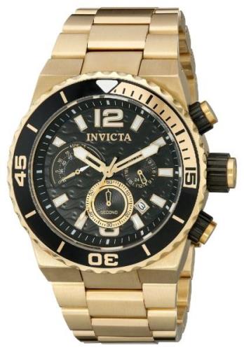 Invicta Herreklokke 1343 Pro Diver Sort/Gulltonet stål Ø48 mm