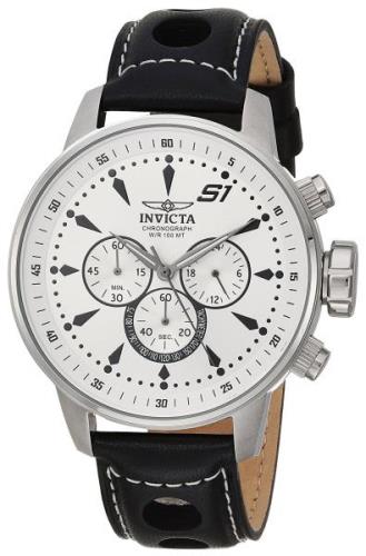 Invicta Herreklokke 23599 S1 Sølvfarget/Lær Ø47 mm