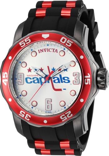 Invicta Herreklokke 42663 NHL Sølvfarget/Stål Ø48 mm