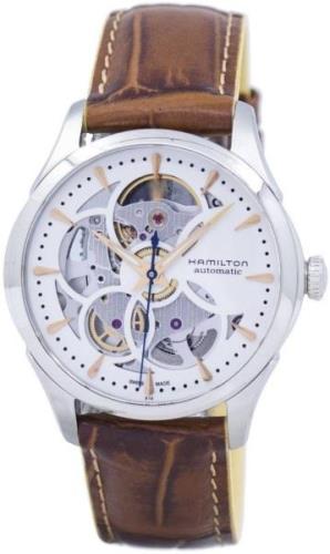 Hamilton Dameklokke H32405551 Jazzmaster Hvit/Lær Ø36 mm