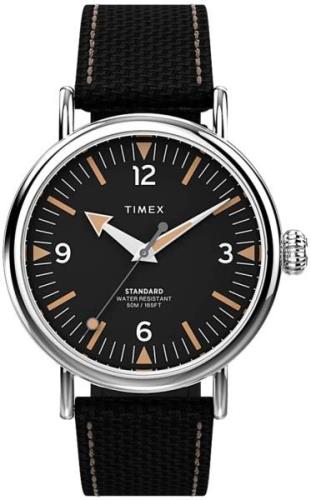 Timex Herreklokke TW2V44000 Standard Sort/Lær Ø40 mm