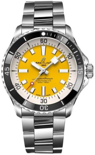 Breitling Herreklokke A17375211I1A1 Superocean Automatic 42 Gul/Stål