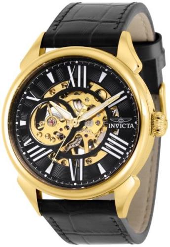 Invicta Herreklokke 38163 Vintage Sort/Lær Ø42 mm