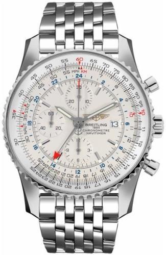 Breitling Herreklokke A24322121G1A1 Navitimer World Sølvfarget/Stål