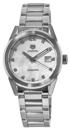 TAG Heuer Dameklokke WBG1312.BA0758 Carrera Lady Sølvfarget/Stål