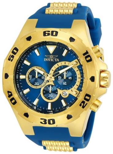 Invicta Herreklokke 24681 Pro Diver Blå/Gulltonet stål Ø52 mm