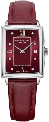 Raymond Weil Dameklokke 5925-STC-00451 Toccata Rød/Lær