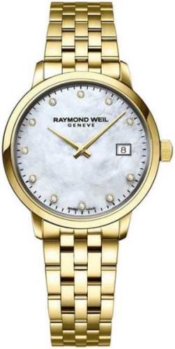 Raymond Weil Dameklokke 5985-P-97081 Toccata Hvit/Gulltonet stål